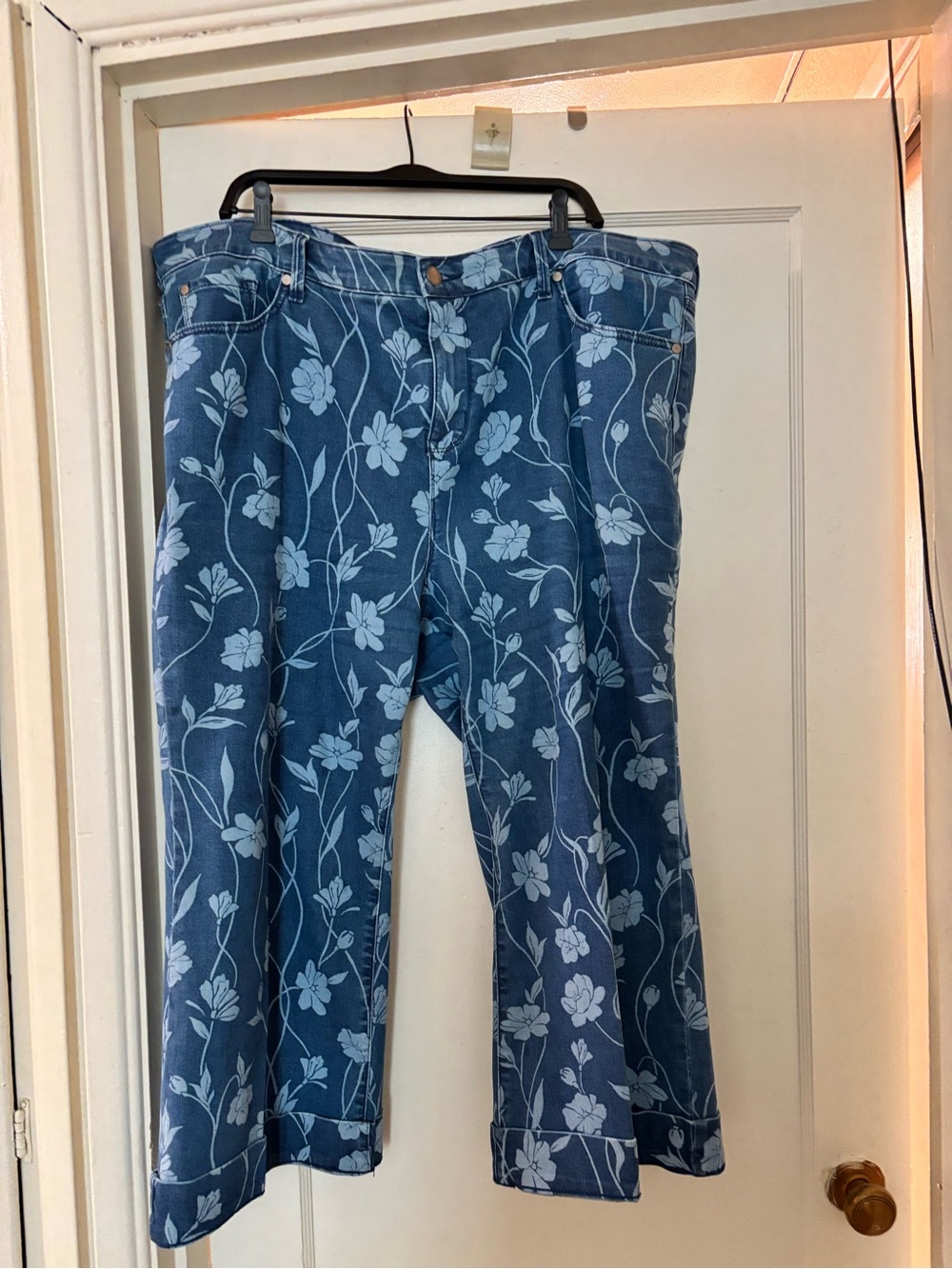 torrid Blue Floral Bootcut Jeans